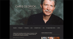 Desktop Screenshot of chrisdedrick.com